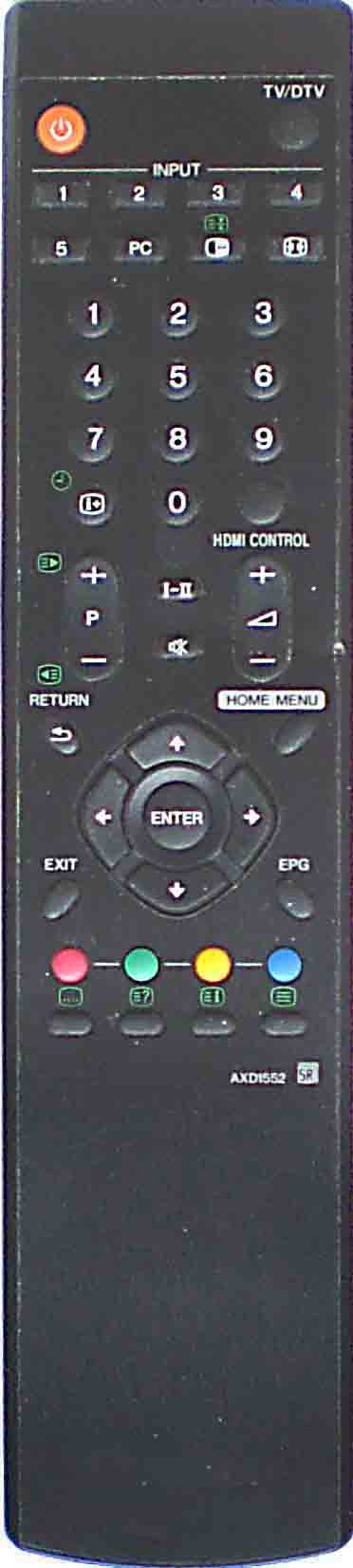 PIONEER AXD1552 Пульт для телевизора PIONEER PDP-4280XA, PDP-5080XA