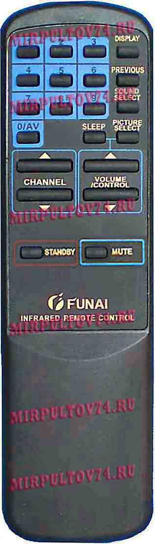 FUNAI MK-10 Пульт для телевизора FUNAI