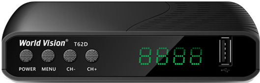 Ресивер эфирного цифрового и кабельного телевидения DVB-T2, DVB-C World Vision